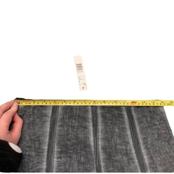 NWT 100% Linen Elie Tahari Lynelle Pleated Grey Midi Skirt - Picture 6 of 10